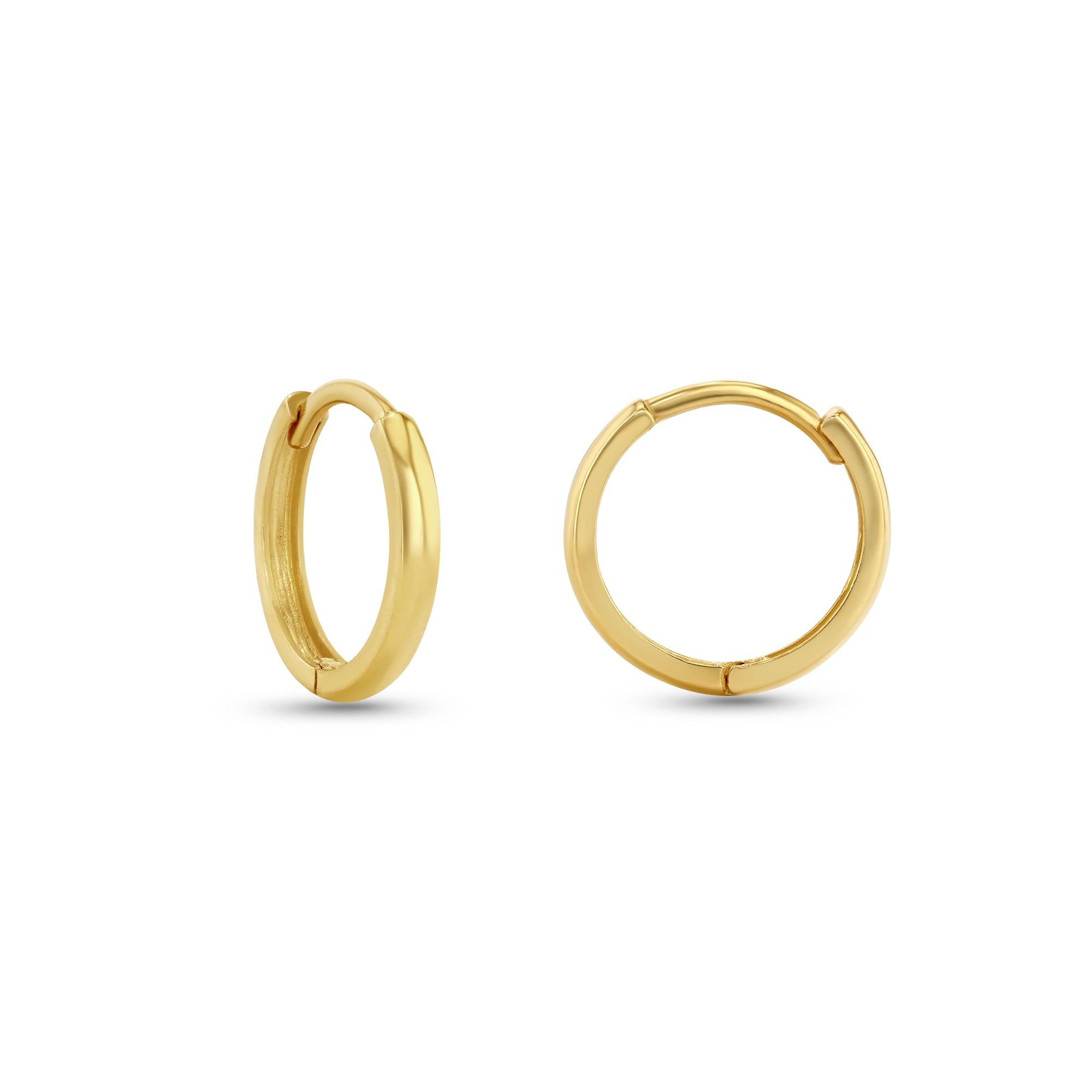 14K  YELLOW GOLD HOOPS